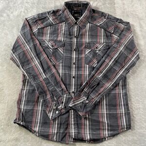 Men's Plaid Button-Up Shirt